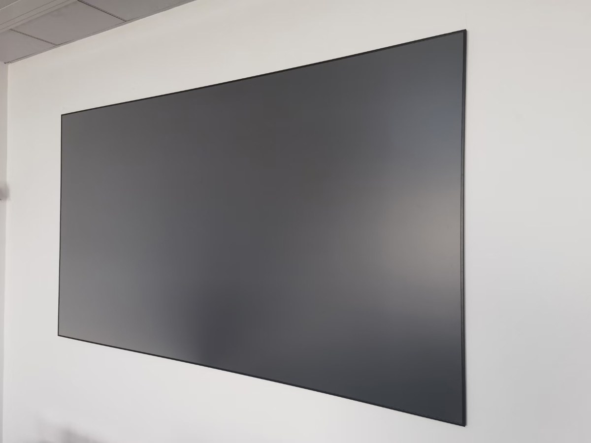 QMJM Cinema Zero Edge Frame Screen – 100" 16:9 Fixed Frame — projection product available in Dubai