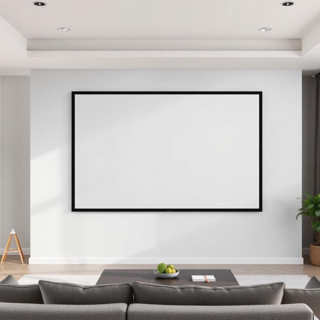 QMJM ALR Projector Screen – 100" / 120" / 150" 16:9 Ambient Light Rejecting — projection product available in Dubai